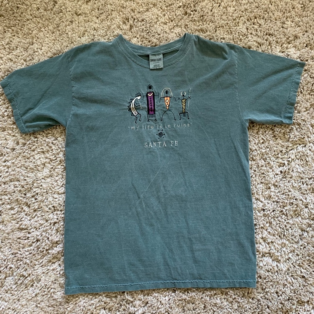 Vintage My Life is In Ruins Santa Fe Blue T-shirt